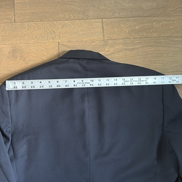Murano Blazer Sport Coat Wool Navy 42S - Picture 9 of 10